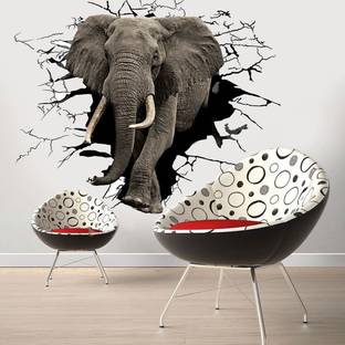 Newway Decaals Wallsticker Angry Elephant Design