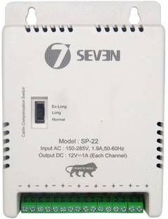 7SEVEN 8 Channel CCTV Power Supply 12v 8ch SMPS for CCTV Security Dome Bullet Cameras Worldwide Adaptor