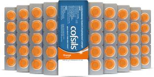 Cipla Cofsils Lozenges | Quick Relief from Sore Itchy ,Scratchy Throat | Orange Tablets