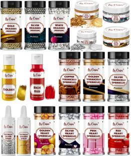 La Casa 18 in 1 Combo Cake Toppings Essentials Kit Sprinkles