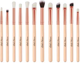 BELLA HARARO Professional 12 Piece Foundation, Blending, Blush Wooden Eye Makeup Brushes Set