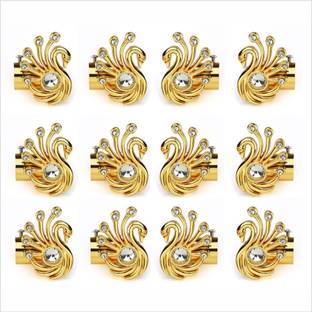 Inkart Gold Rod Rail Bracket, Curtain Knobs Metal