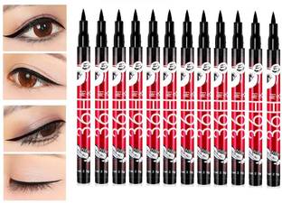 teayason Insta Beauty Water Smudge Proof 36 Hour Long Lasting Liquid EyeLiner Pack of 12 30 g