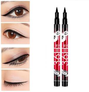 teayason Insta Beauty Water & Smudge Proof 36 Hour Long Lasting Liquid EyeLiner Pack of 2 5 g