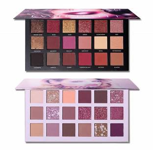 NYN HUDA 36 Colors Combo Matte Shimmer EyeShadow Palette Eye Shadow Nude + Rose Gold 36 g