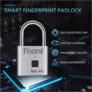 Foora BIO-46 SMART LOCK WITH 10 USER FINGERPRINT 2 YEAR STANDBY Electronic Lock