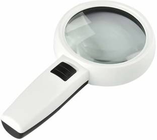 paliwalcreation 10X Magnifying Glass with 3 Bright LED Lights Magnifier 3X Reading Glass 10X Magnifying Glass