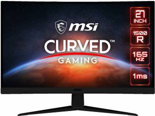MSI 68.58 cm (27 inch) Curved Full HD LED Backlit VA Panel Frameless, with Adjustable Stand, Anti-Flicker & Less Blue Light Gaming Monitor (Optix G27C5)