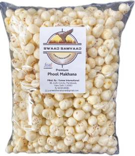 SWAAD SAMVAAD Phool Makhana/ Fox Nut / Lotus Seed /Mithila Makhaan (Pack of 500g) Lotus Seeds(Makhana)