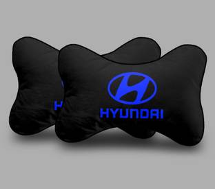 kioni Black Polyester Car Pillow Cushion for Hyundai