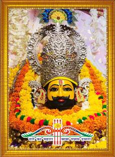 SNDArt Baba khatu Shyam JI Painting With Frame Digital Reprint 11 inch x 14 inch Painting