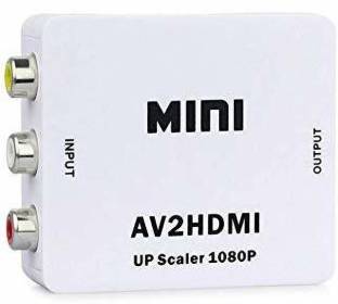TERABYTE AV RCA Input to HDMI Output Converter UP Scaler Full HD Video 720/1080P Media Streaming Device
