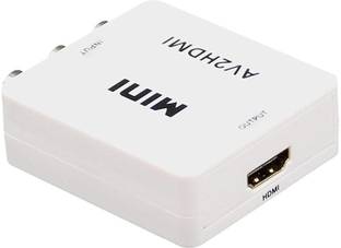 TERABYTE Mini AV RCA Input to HDMI Output Converter UP Scaler Composite Full HD 720/1080P Media Streaming Device