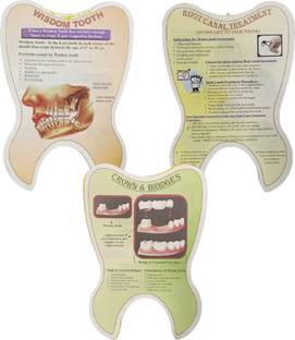 Unique Dents Educative Pads - RCT, Crown Bridge, Wisdom Tooth Pack of 3 pads Surgical Plier