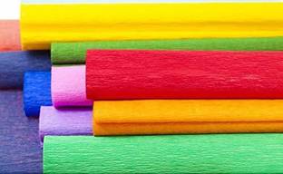 RJV Global Crepe Paper Wrinkled 20 Pcs for Craft DIY Flower Making & Wrapping(80cm x 25cm )