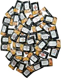 QUBIX Woman Best Bindi Combo Pack 25 flaps stone multi colors face Multicolor Bindis