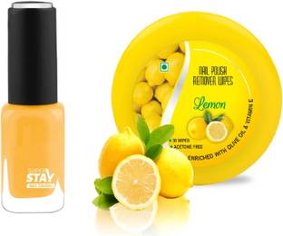 tanvi27 High Pigment Nail Polish YELLOW COLOR & NAIL POLISH REMOVER SET