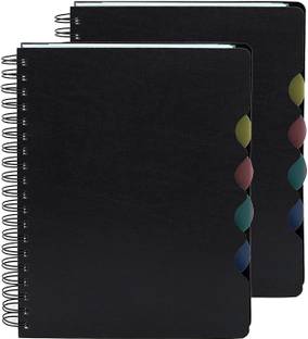 STORITE Premium Series Soft Cover 5 Subject Spiral Binding Notebook A5 Diary Single 300 Pages