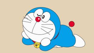 DORAEMON CARTTON CHARACTER HD WALLPAPER ON FINE ART PAPER Fine Art Print