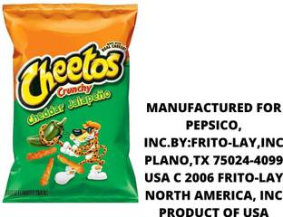 Cheetos Crunchy Cheddar Jalapeno With Real Cheese (IMPORTED FROM USA)