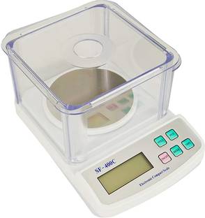 NIBBIN Sf-400c 600g x 0.01g Digital , Gold & Silver ornaments Weight Measuring machine Weighing Scale {for research} Weighing Scale (White) Weighing Scale