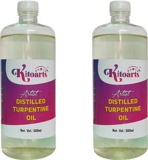 Kitoarts Turpentine Oil 1000 ML ( 500 ML Each)