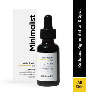 Minimalist 2% Alpha Arbutin Face Serum For Pigmentation, Acne Marks & Dark Spots Removal