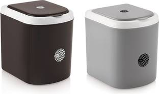 Nabhya Combo Of 2 Mini Waste Bin Disposal Dustbin for Car Office Desk and Home Use PP (Polypropylene) Dustbin