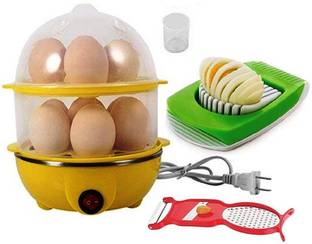 RUDRESHWAR 14 Egg Cooker Double Layer Egg Boiler Electric Cooker 14 Egg Poacher for Steaming, Cooking, Boiling Egg Cooker
