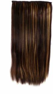 Honbon Wig Natural looking Heat-Resisting Straight 5 Clips Nakli Baal Wig 16-18inch 1pc Hair Extension