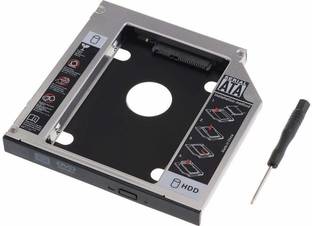 Generix Bay 2nd Hard Drive Caddy, 9.5 mm CD/DVD Drive Slot for SSD and HDD Your Laptop 2.5 inch Internal Hard Drive Enclosure/HDD Caddy