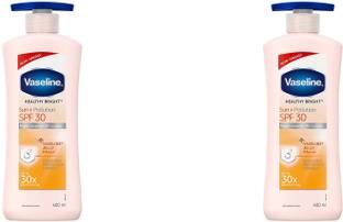 Vaseline HEALTHY BRIGHT MULTI VITAMIN BODY LOTION 400 G pack of 2 0.798 G