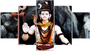 uDecore Lord Shiva Art Print Design Digital Reprint 17 inch x 30 inch Painting