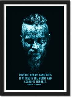 Vikings framed Poster for Room & Office(10x13 inch,Framed) Paper Print