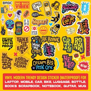 The Groot Echt 10.6 cm Trendy Sticker for Laptop,Mobile,Car,Bike,Luggage,Scrapbook,Bottle,Guitar Reusable Sticker