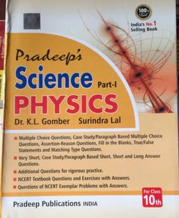 Pradeep Science Physics Part 1 Class 10 (2022-23)