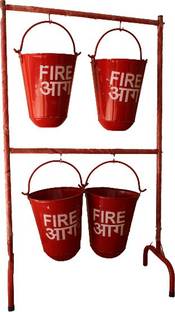 RAHUL PROFESSIONALS 4 BUCKET WITH STAND Fire Extinguisher Mount