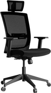 HNI India QUIP 3D with Hear Rest Ergonomic Fabric, Mesh Office Arm Chair