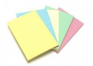 ओडी Double Sided 100 pc Pastel Color Paper, 4 COLORS अनरुल्ड, पैक ऑफ 1, टोटल - 100 शीट्स A4 रंगीन पेपर