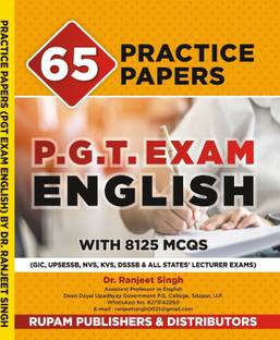 PGT EXAM ENGLISH WITH 8125 MCQS And PRACTICE PAPERS
