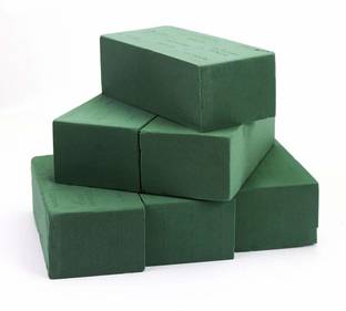 3A Featuretail 6 Pcs Floral Foam, Wet and Dry Floral Foam Blocks Flower Arrangement Kit