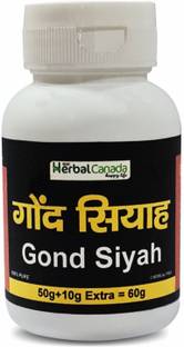 Herbal Canada Gond Siyah (Kala Gond) - 50g+10g Extra -( Pack of 1 )