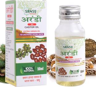 SANSU HEALTH CARE Castor Oil / Arandi Oil Extra Virgin Oil For Constipation[PACK OF 2]