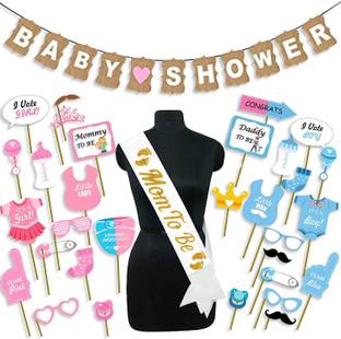Shmaya Baby Shower Decorations Props Material Set-3Pcs