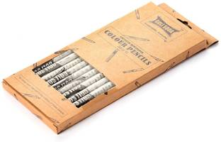 GOLI SODA Newpaper Round Colour Pencils Shaped Color Pencils