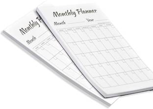 Flipkart SmartBuy Monthly Planning Pads Easy Tear Off 50 Sheets PER PAD Set of 2 Writing Pads A5 Note Pad NO 50 Pages