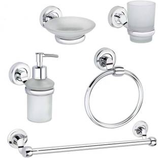 URIM Pack of 5 Silver Towel Holder