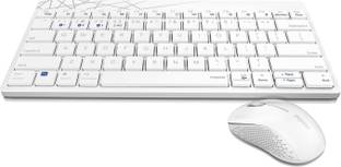 RAPOO 8000M( K8000M+M160 )White 18765 Wireless, Bluetooth Tenkeyless Multi-device Keyboard Compatible with Desktop, Laptop, Tablet, iPad, Mac multimedia_keys