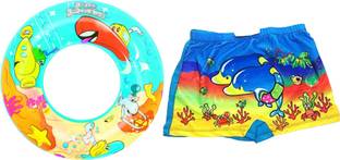 Drauss Boy's Printed Swimming Combo (1-3 Years)(Colour and Print as per availability) Swimming Kit