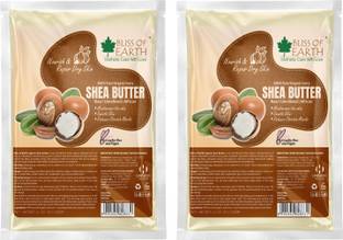 Bliss of Earth 100% Raw Organic Shea Butter of Africa Origin, Pack of 2X100GM